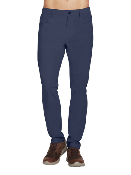 Skechers Go Walk Premium 5 Pocket Trousers, Charcoal/Navy