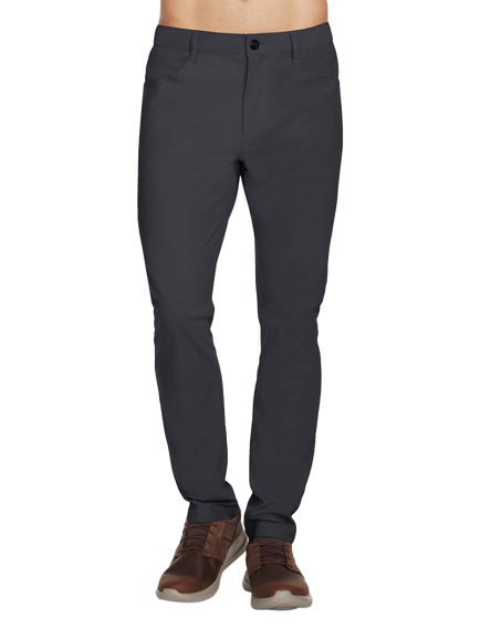 Skechers Go Walk Premium 5 Pocket Trousers, Black/Charcoal