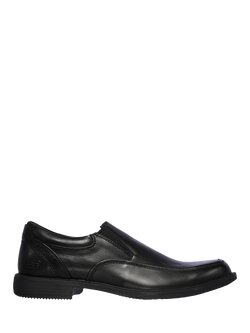 Skechers Dreston Ratlon Leather Waterproof Loafers, Black, Black