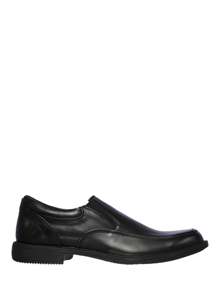 Skechers Dreston Ratlon Leather Waterproof Loafers, Black, Black