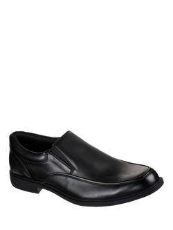 Skechers Dreston Ratlon Leather Waterproof Loafers, Black - view 2, Black