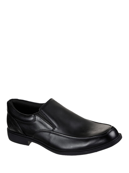 Skechers Dreston Ratlon Leather Waterproof Loafers, Black - view 2, Black