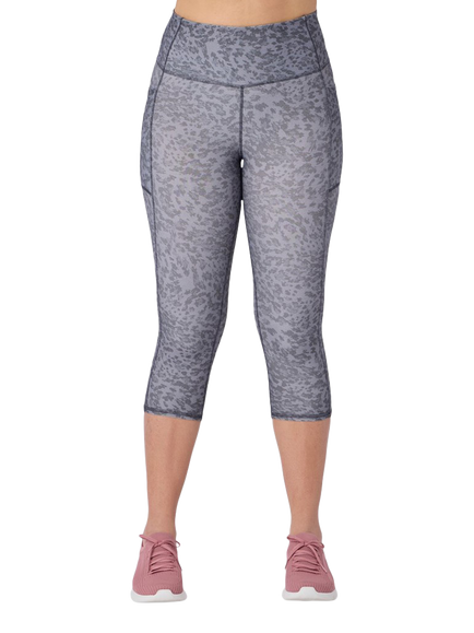 Skechers Go Flex Capri Leggings, Black/Pink, Black/Pink