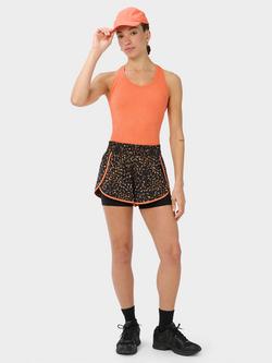 Sweaty Betty Get Set 2-in-1 Multi-Train Shorts, Brown Animal Print - view 2, Brown Animal Print