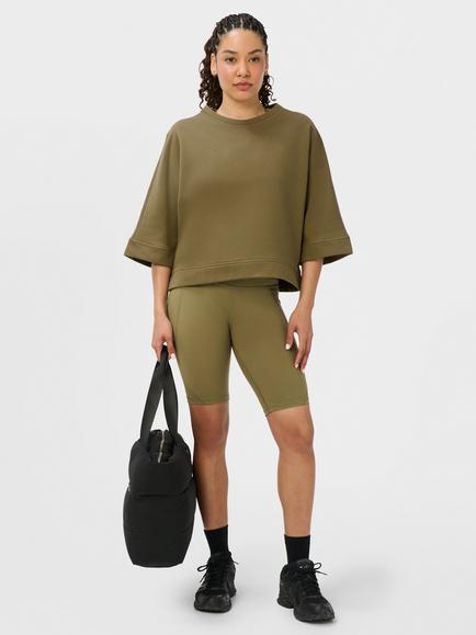 Sweaty Betty Power 9" Cycling Shorts, Khaki Brown, Khaki Brown