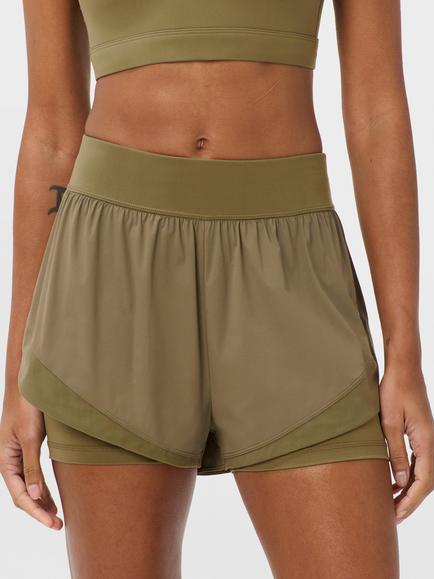 Sweaty Betty Tempo Run Shorts, Khaki Brown, Khaki Brown
