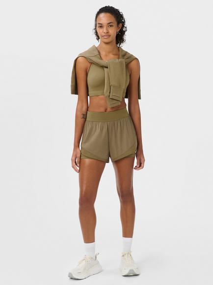 Sweaty Betty Tempo Run Shorts, Khaki Brown - view 2, Khaki Brown