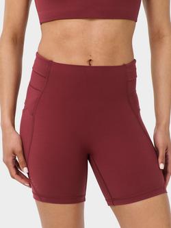 Sweaty Betty Runner's High Power 6" Shorts, Merlot Red, Merlot Red