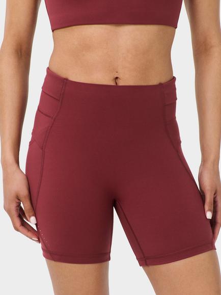 Sweaty Betty Runner's High Power 6" Shorts, Merlot Red
