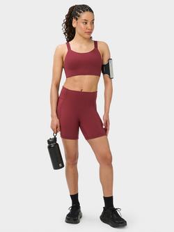 Sweaty Betty Runner's High Power 6" Shorts, Merlot Red - view 2, Merlot Red