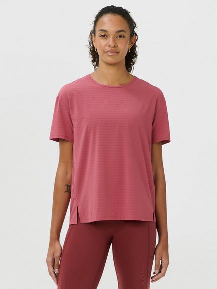 Sweaty Betty Ultimate Train Perforated T-Shirt, Sienna Pink - view 2, Sienna Pink