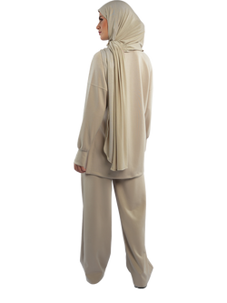 Bokitta Soft-Touch Modal Lounge Set - view 2, Oyster