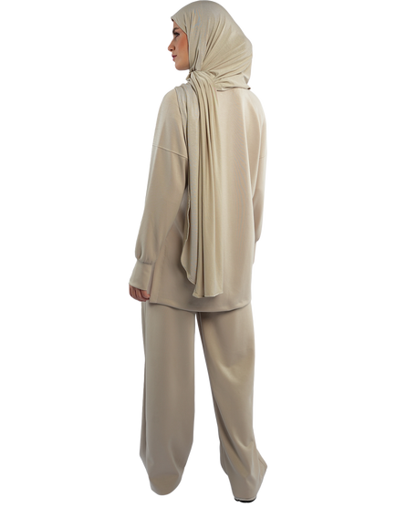 Bokitta Soft-Touch Modal Lounge Set - view 2, Oyster