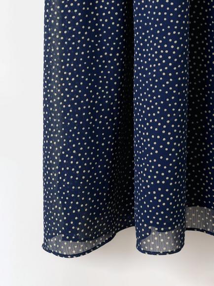 Mango Halterneck Polka Dot Mini Dress - view 2, Blue