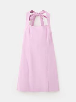 Mango A-Line Sleeveless Halterneck Mini Dress, Mauve, Mauve