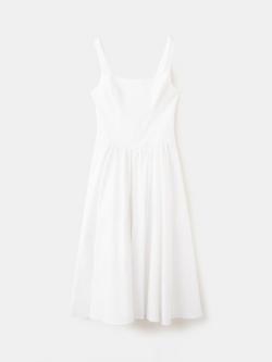 Mango Corset Bodice Mini Dress, White, White