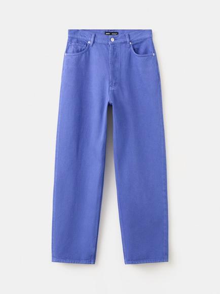 Mango High Waisted Straight Leg Jeans, Blue, Blue