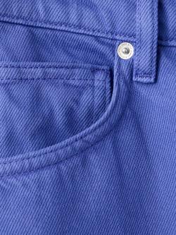 Mango High Waisted Straight Leg Jeans, Blue - view 2, Blue