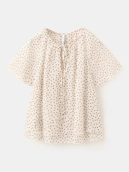 Mango Polka Dot Blouse, Off White