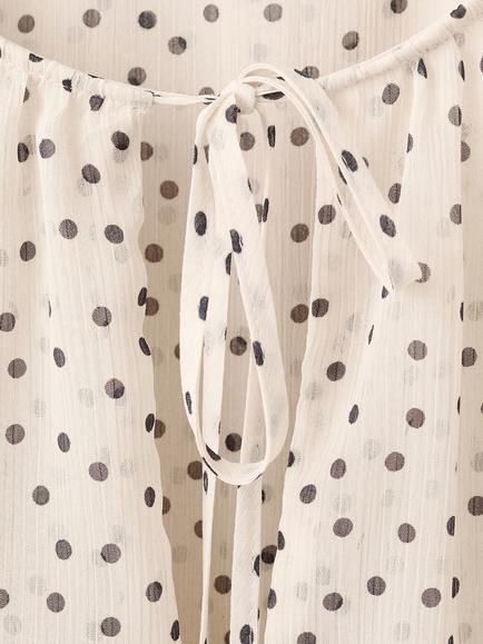 Mango Polka Dot Blouse - view 2, Off White