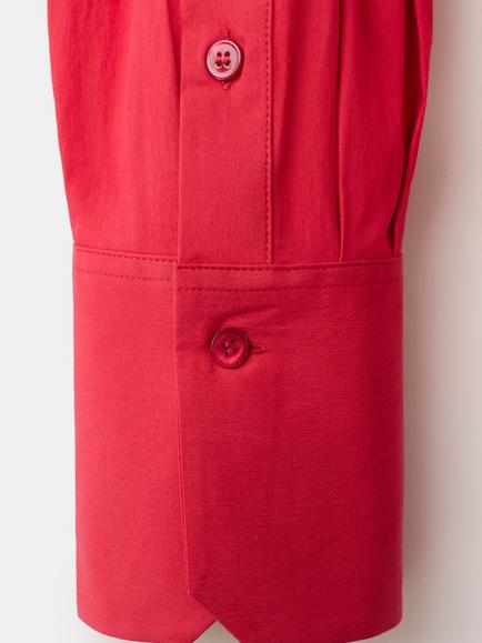 Mango Relaxed Fit Long Sleeve Shirt, Red - view 2, Red