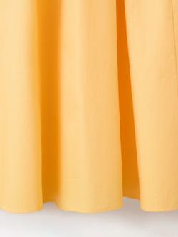 Mango High Waist Gathered Midi Skirt, Yellow - view 2, Yellow