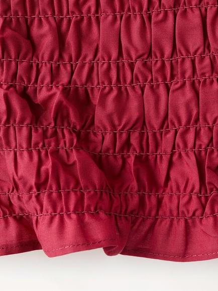 Mango Smocked Top - view 2, Red