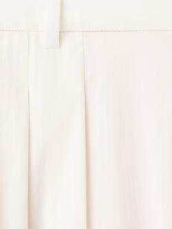 Mango Kas Cotton Rich Wide Leg Trousers, White - view 2, White