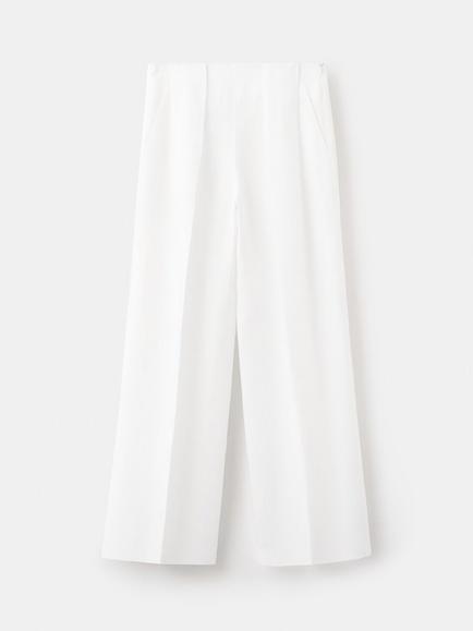 Mango Pantalon Dar Wide Leg Trousers, Off White, Off White
