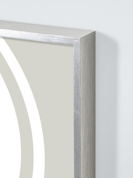 John Lewis Aluminium Poster Frame, Brushed Silver - view 2, Brushed Silver