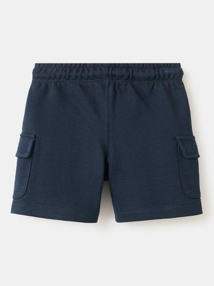 Mango Baby Cargo Shorts, Navy - view 2, Navy
