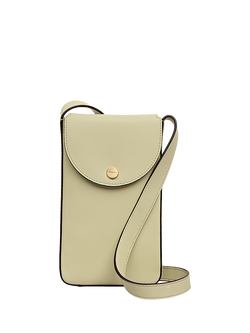 Radley Mayhill Road Leather Medium Phone Cross Body Bag, Lemongrass, Lemongrass