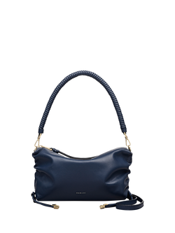 Radley Eden Row Leather Small Zip Top Cross Body Bag, Naval, Naval