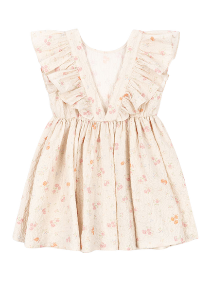 Konges Sløjd Elin Frill Sleeve Floral Dress, Nonoka - view 2, Nonoka
