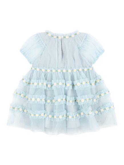 Konges Sløjd Joelle Short Sleeve Tulle Dress, Plein Air - view 2, Plein Air