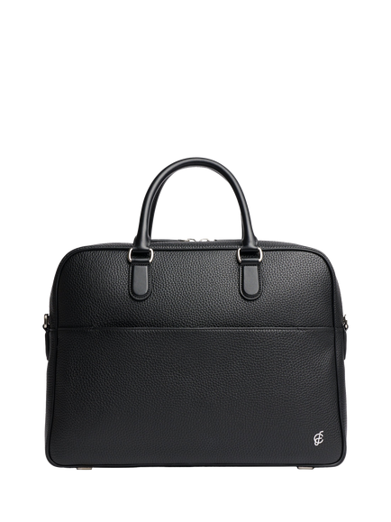 Carl Friedrik Dunloe Leather Briefcase, Black