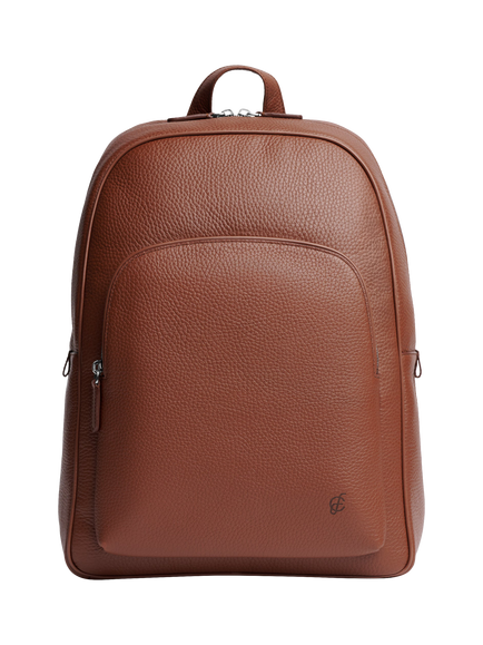 Carl Friedrik Ayrton Leather Backpack, Chestnut