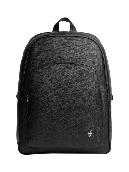 Carl Friedrik Ayrton Leather Backpack, Black