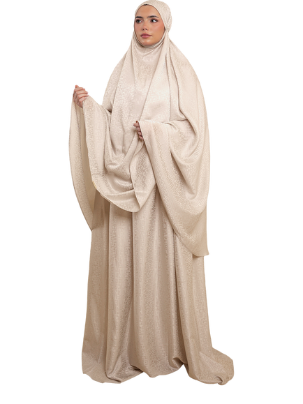 Bokitta Premium Prayer Set, Monogram Beige