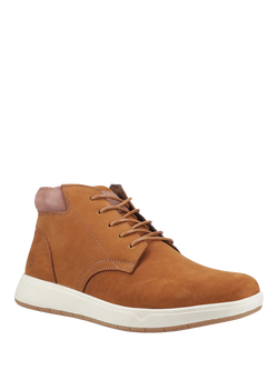 Hush Puppies Bronko Leather Chukka Boots - view 2, Tan
