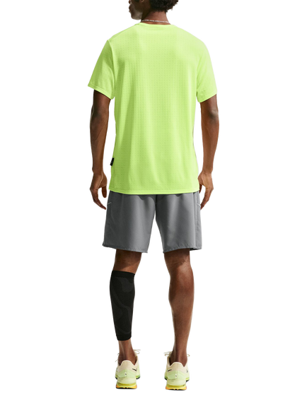 Nike Men's Miler Breathe Dri Fit Running Top - view 2, Volt Ice/Silver
