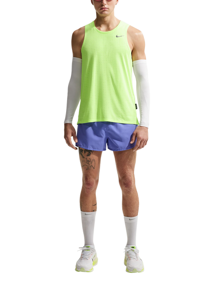 Nike Men's Miler Breathe Dri Fit Running Tank Top, Volt Ice/Silver, Volt Ice/Silver