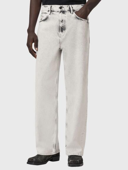 AllSaints Lenny Straight Fit Jeans, Washed Grey, Washed Grey