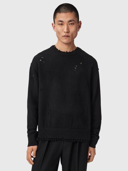 AllSaints Wolf Wool Blend Jumper, Black