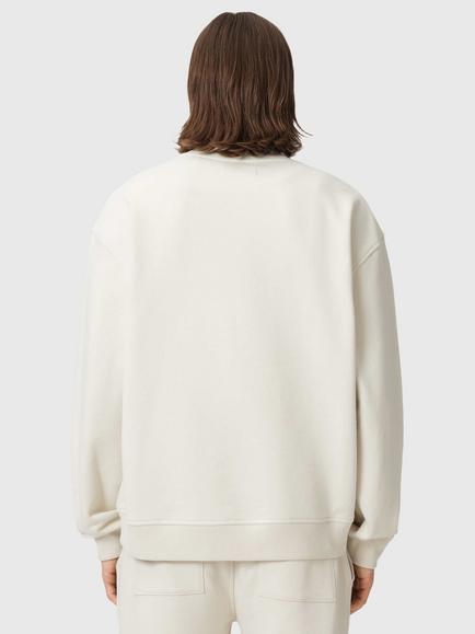 AllSaints Asher Cotton Sweatshirt - view 2, Birch White