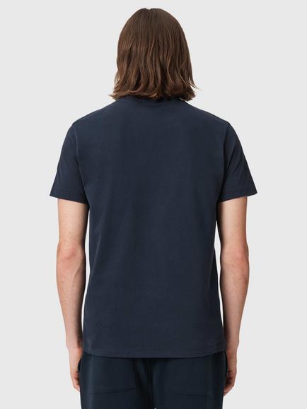 AllSaints Dexter Cotton Blend Regular Fit Short Sleeve T-Shirt - view 2, Navy Blue