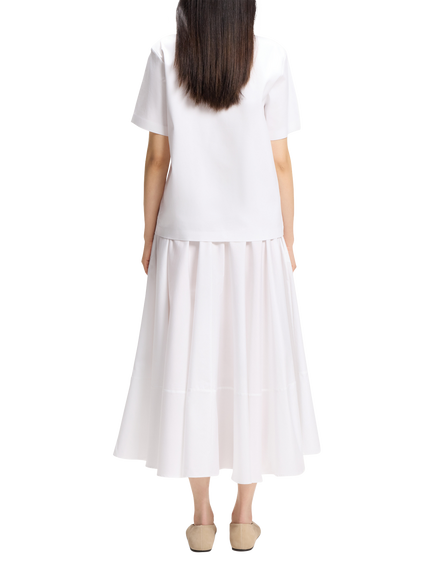 BOSS Eharpa Cotton T-Shirt - view 2, White