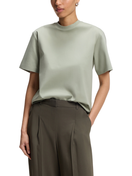 BOSS Eharpa Cotton T-Shirt, Open Green
