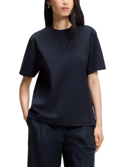 BOSS Eharpa Cotton T-Shirt, Dark Blue