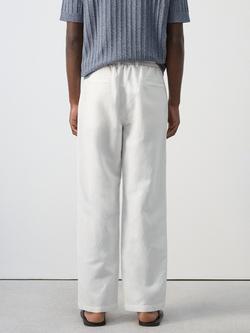 Mango Plain Straight Chinos, White - view 2, White
